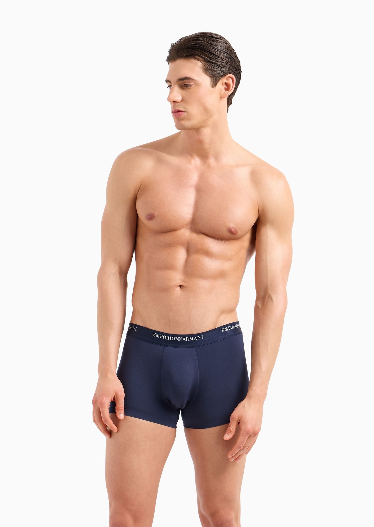 Soft modal boxer briefs with logo waist - 2