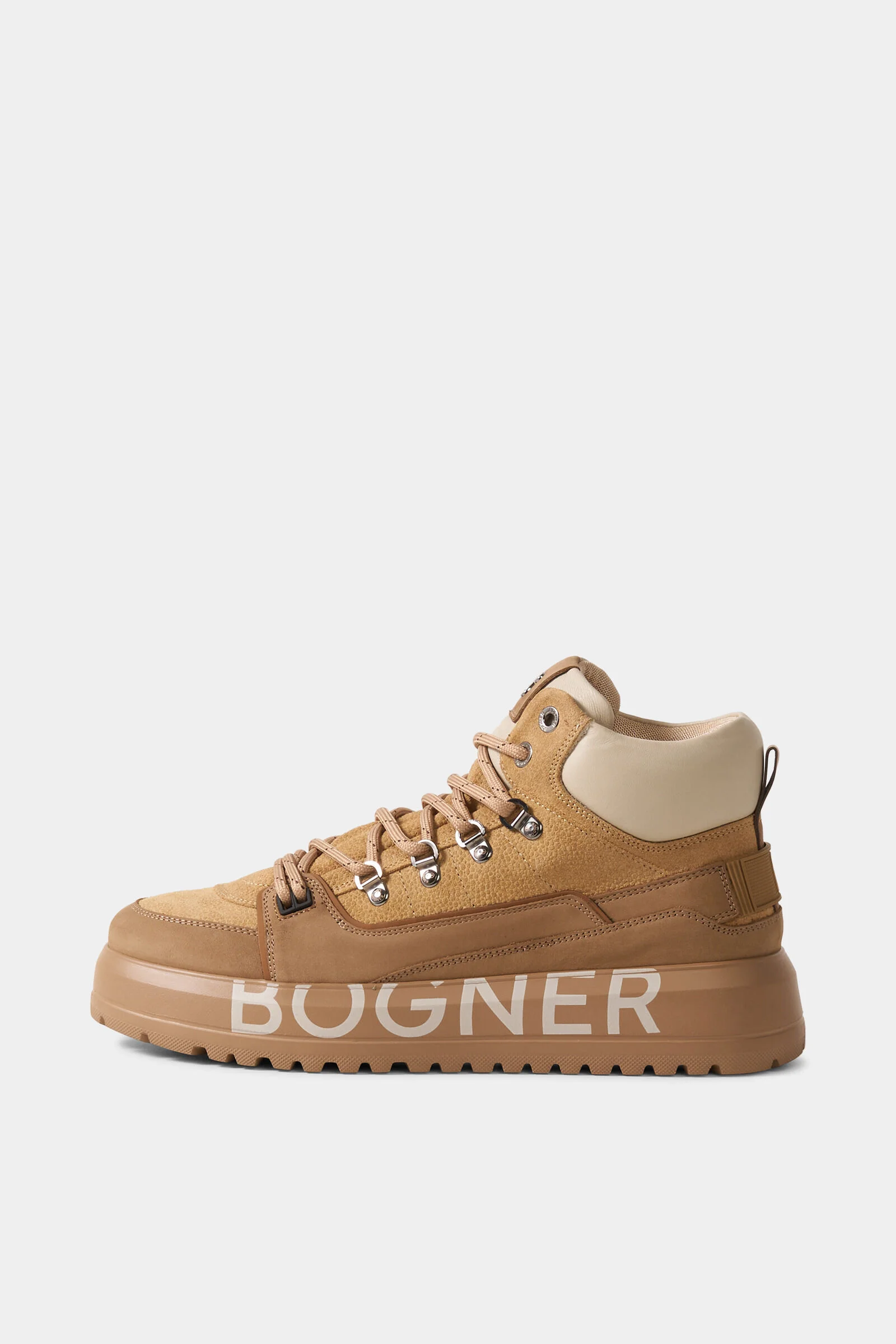 Antwerp high-top sneakers in Brown/Camel - 1