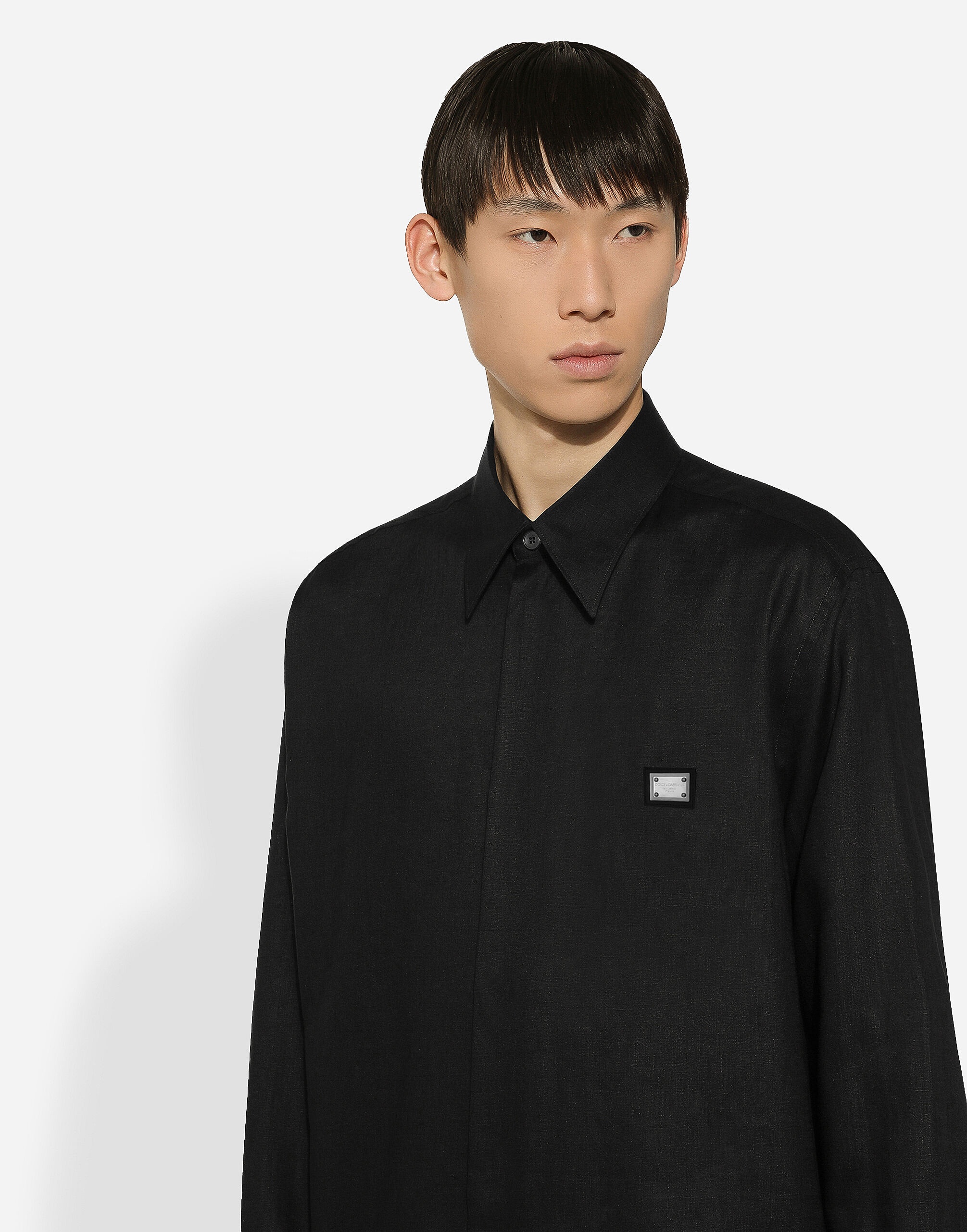 Technical fabric shirt with tag - 4