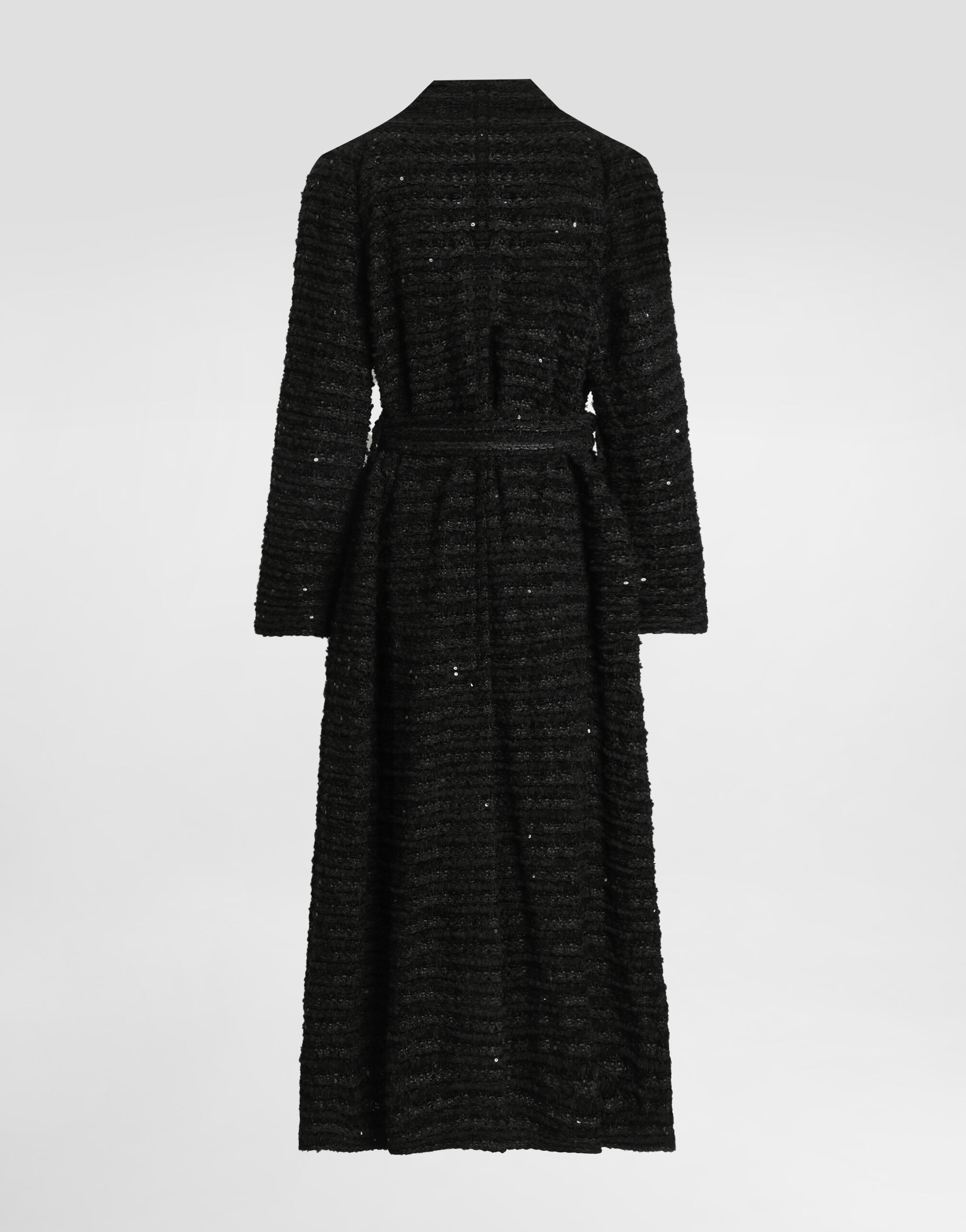 Tweed coat with micro-sequin embellishment - 7