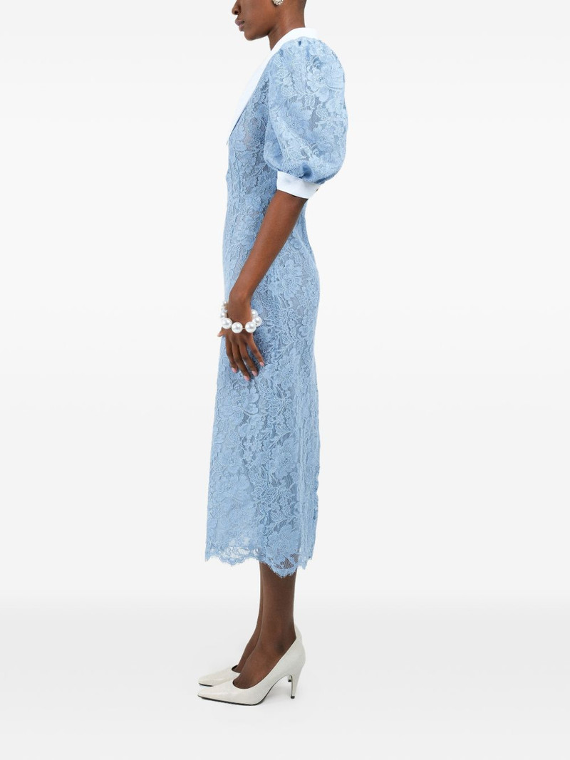 lace polo-collar midi dress 4