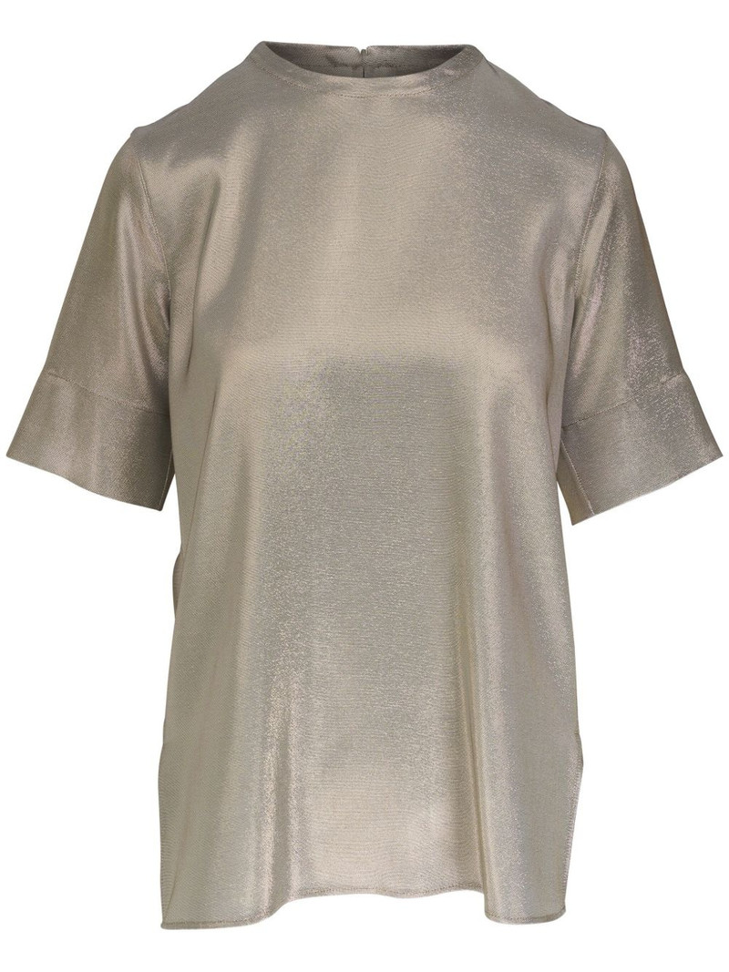 lurex-detail T-shirt 1