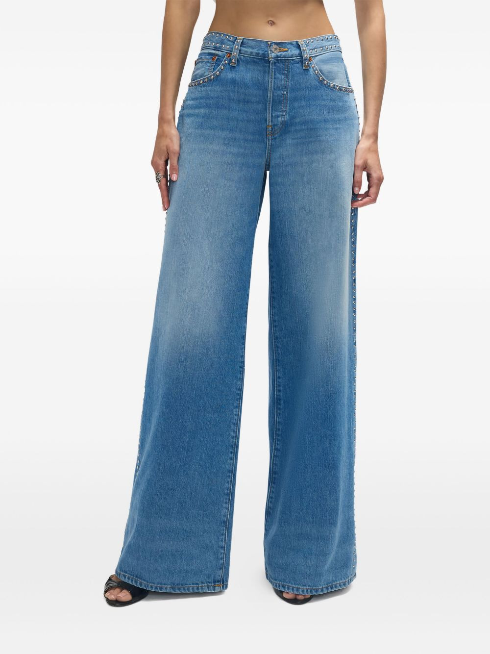 Minerva stud-embellished jeans - 2