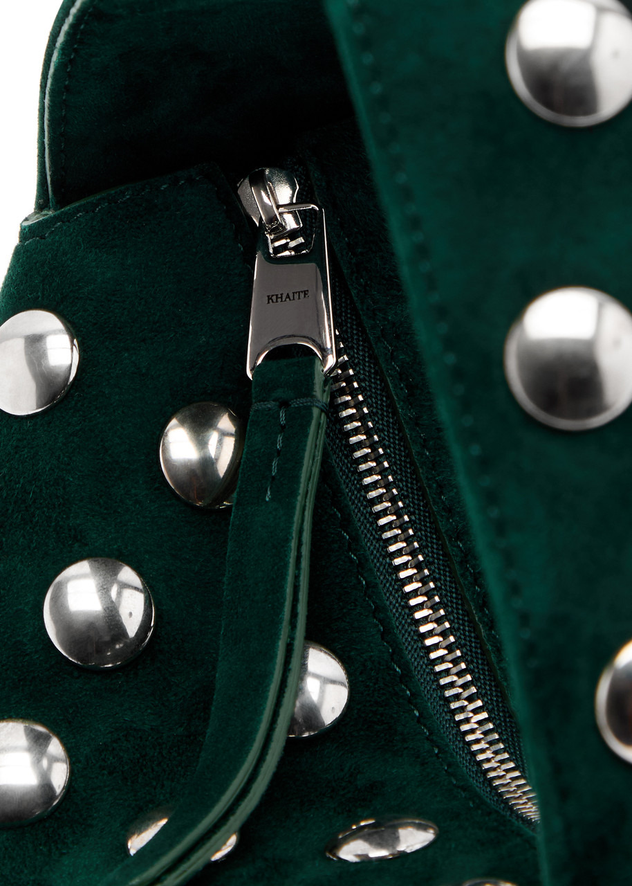 Khaite Elena Mini Studded Suede top Handle bag - 3