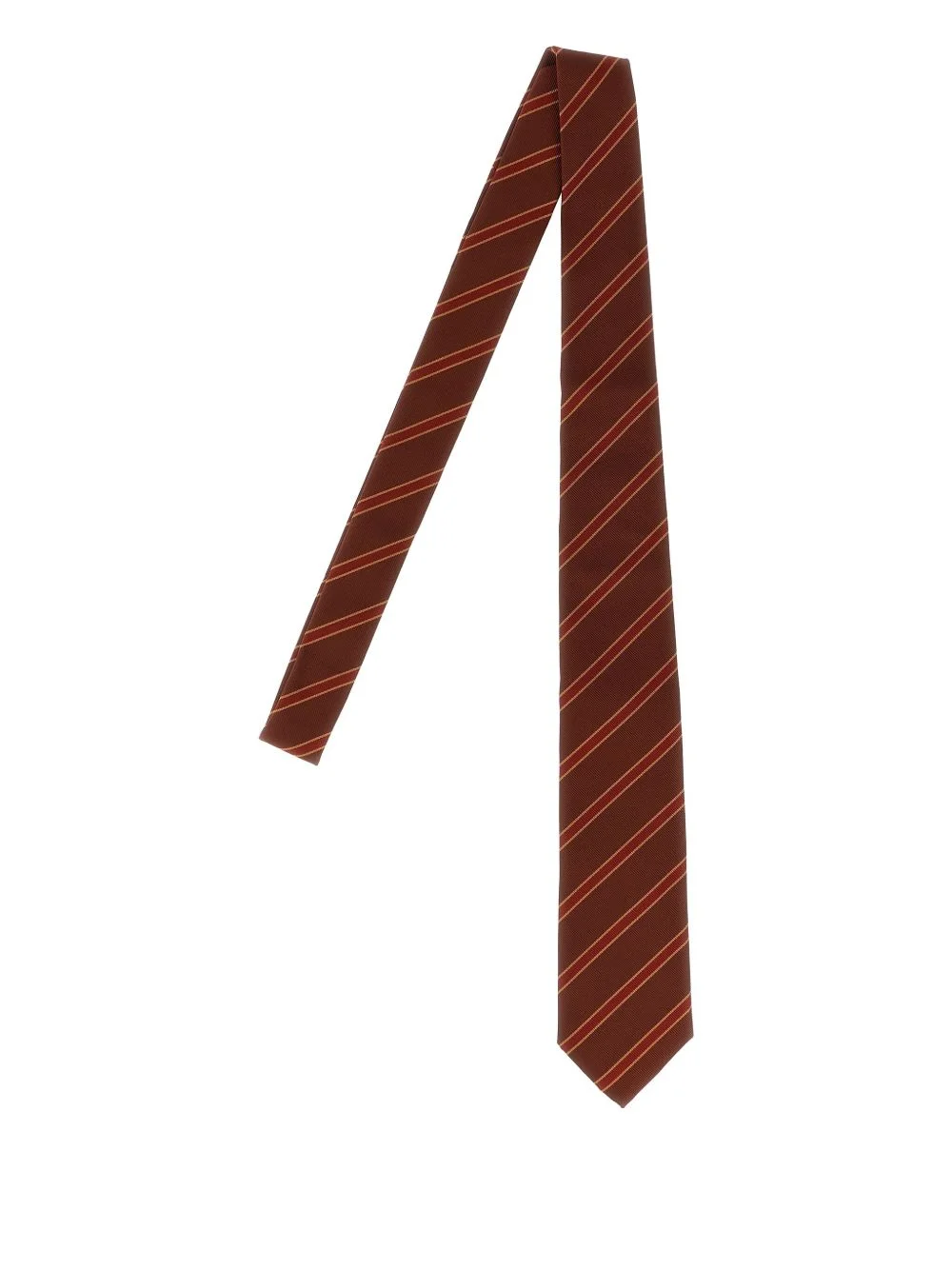 striped silk tie - 1