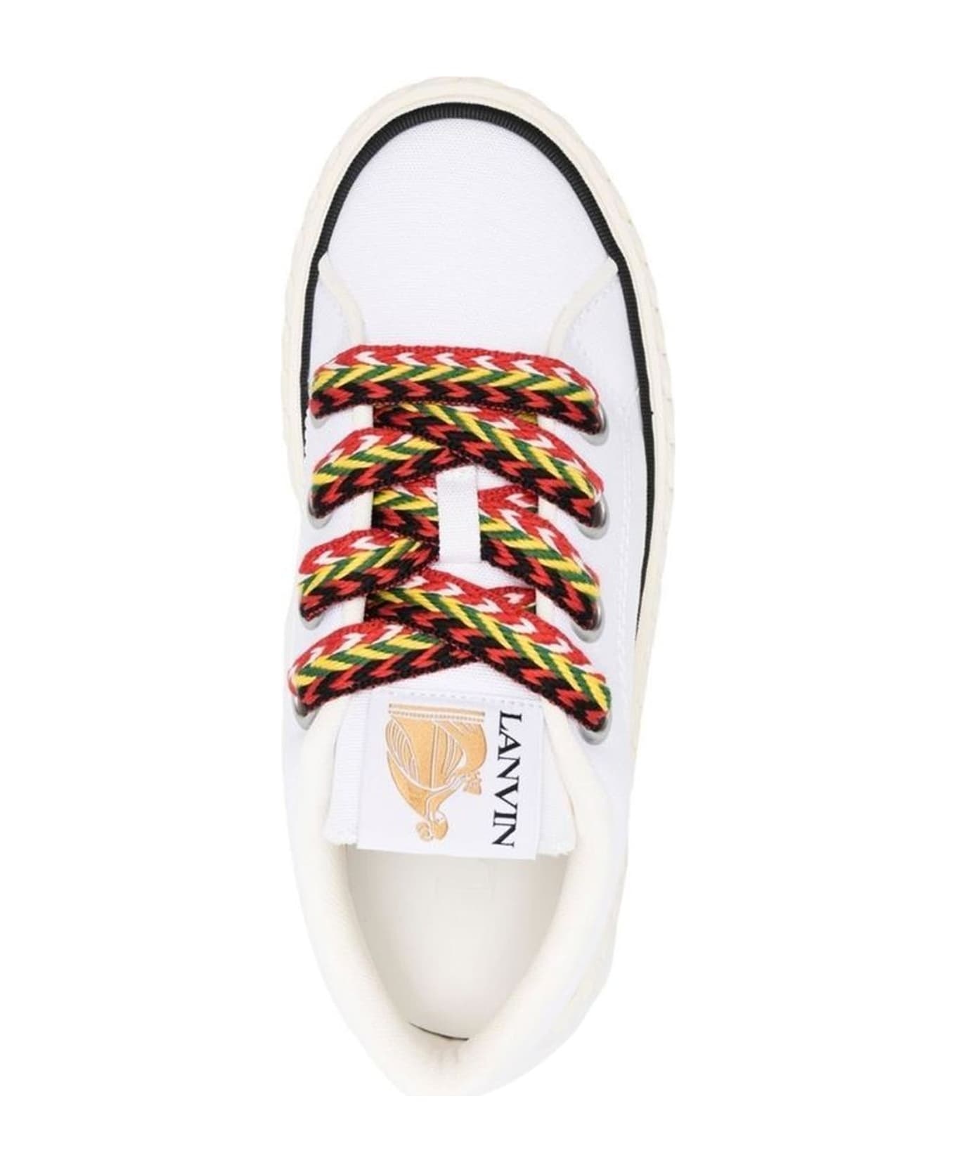 Cotton Lace-up Sneakers - 4