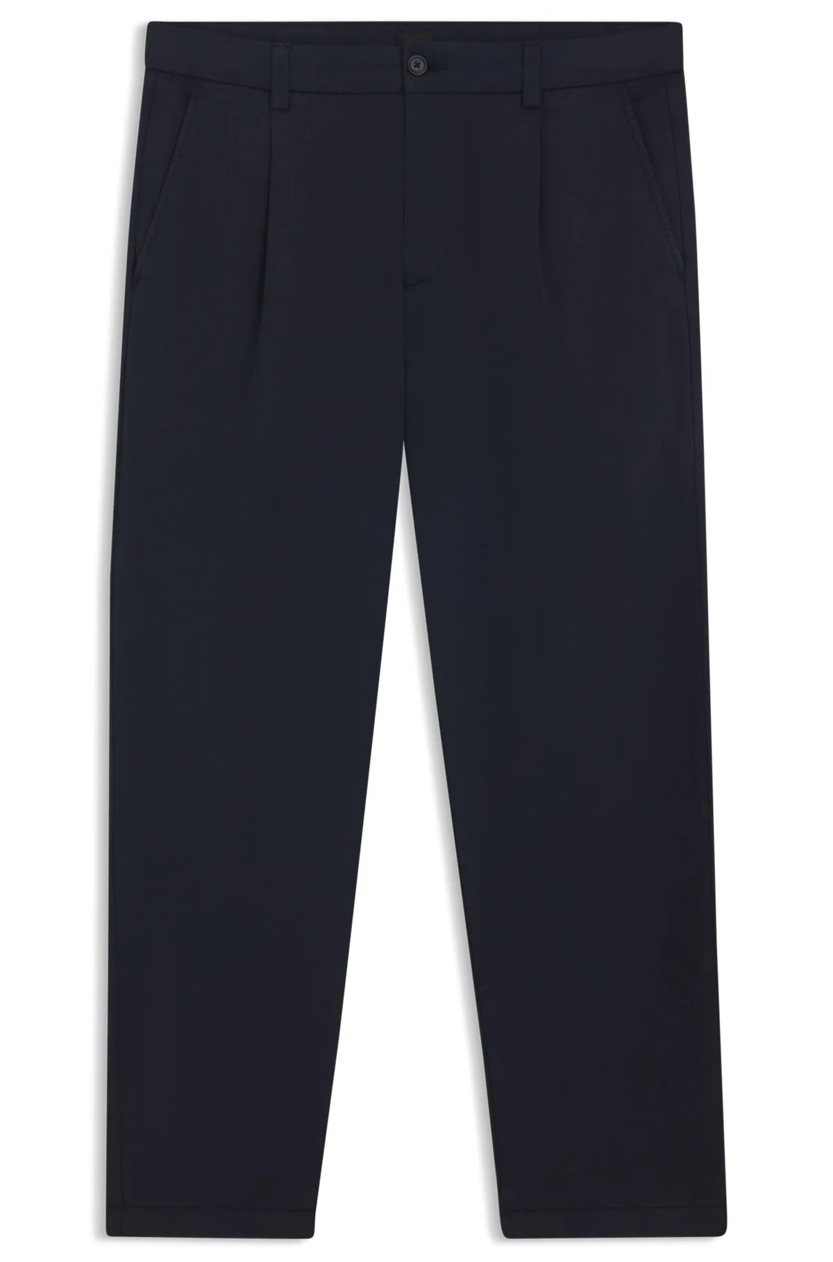 TAPERED-FIT DRAWSTRING PANTS IN STRETCH-COTTON TWILL - 1
