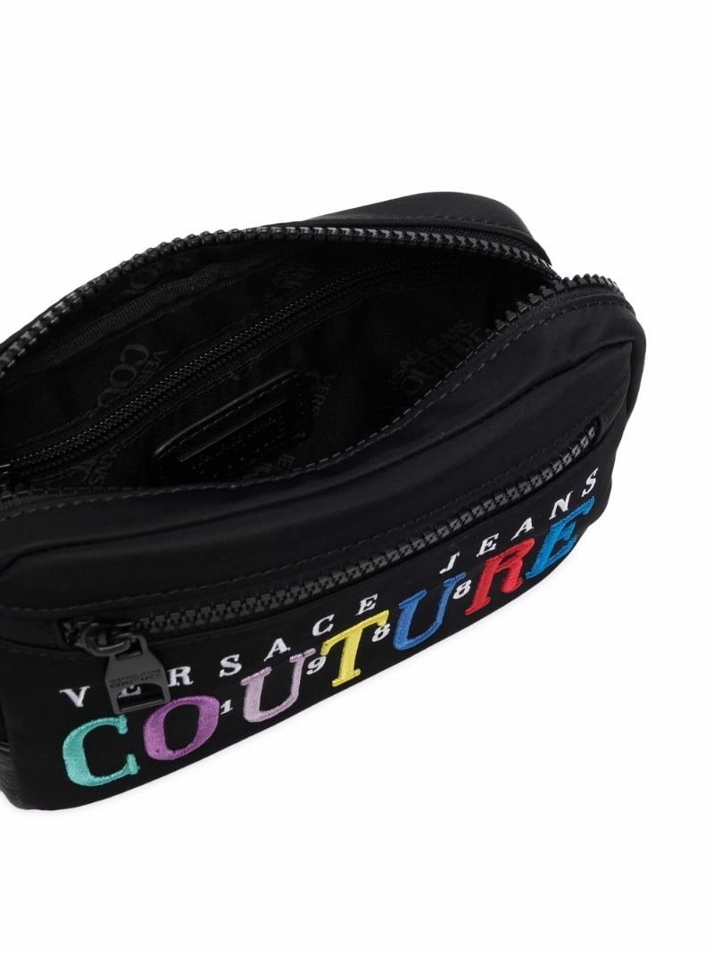embroidered logo belt bag - 5