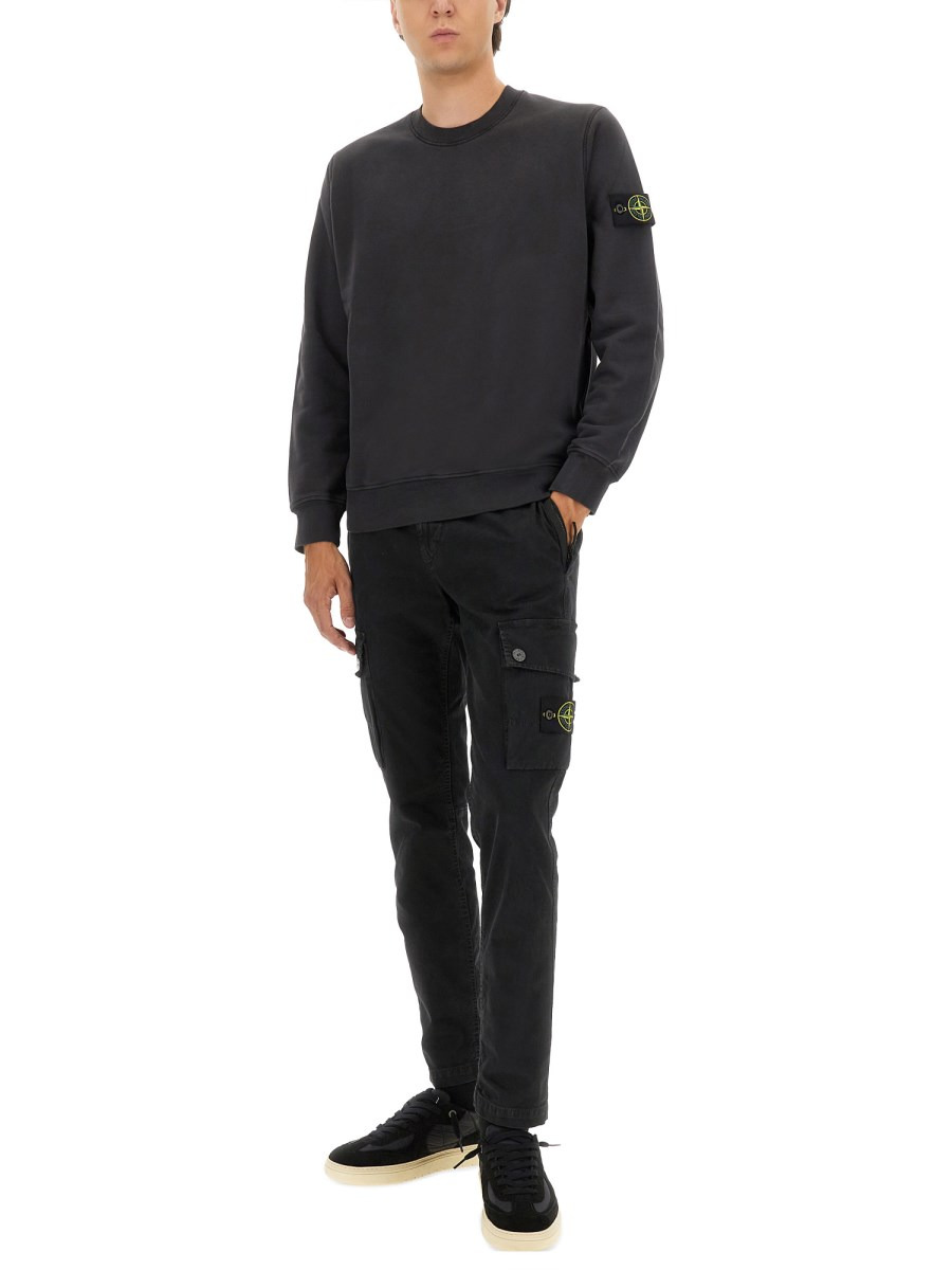 REGULAR FIT SWEATSHIRT WITH LOGO LABEL - 2