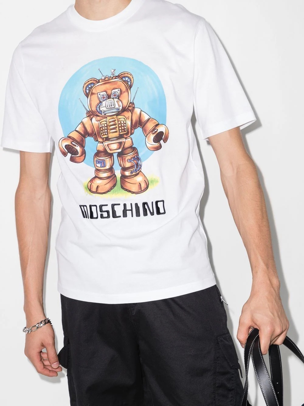 Robot Teddy organic-cotton T-shirt - 2