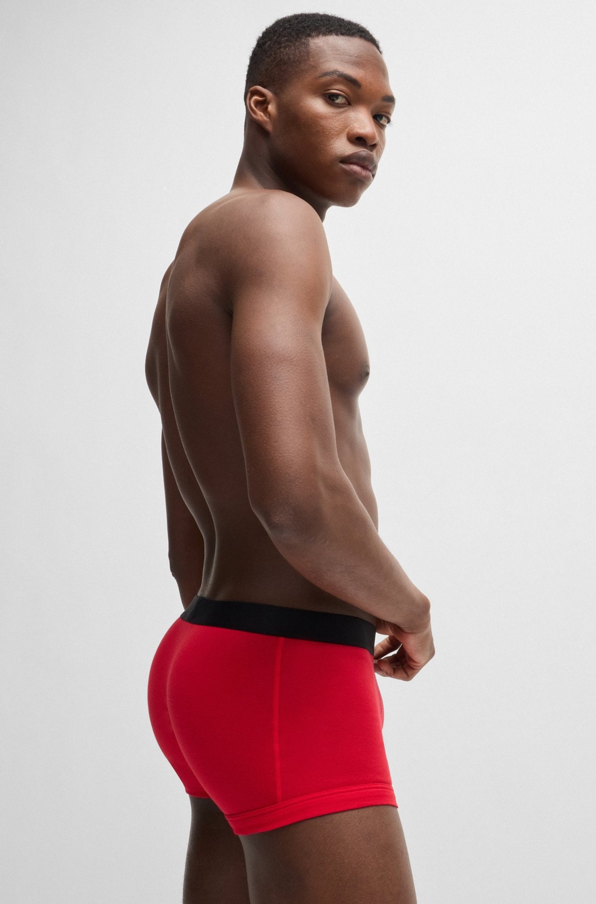 TWO-PACK OF COTTON TRUNKS WITH METALLIC LOGOS - 4