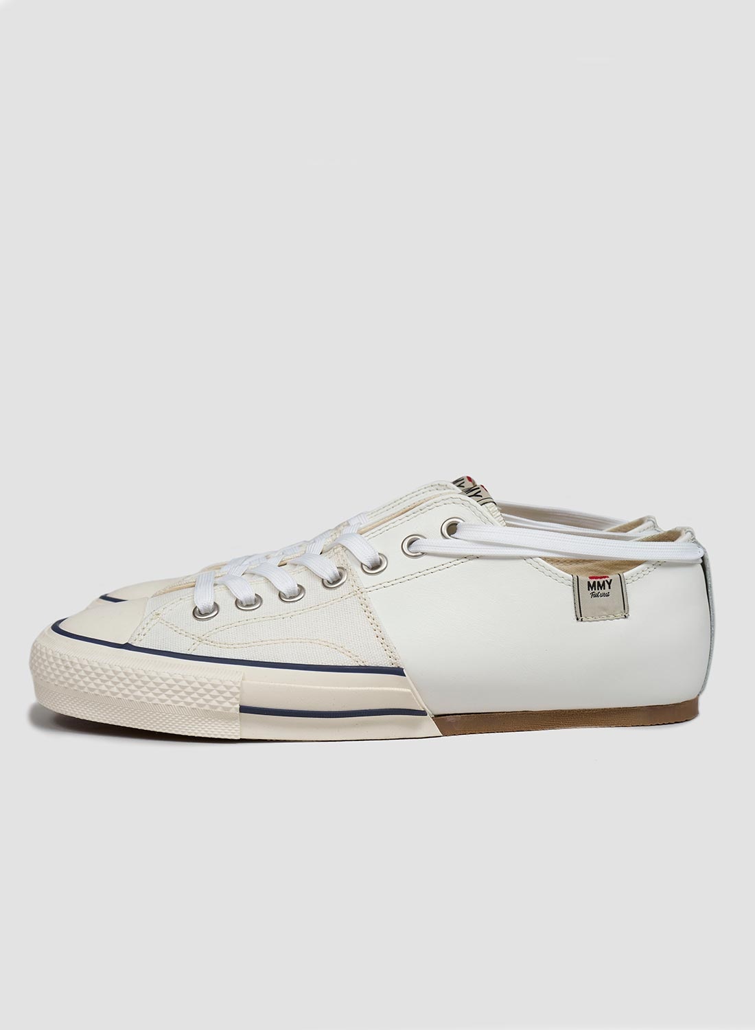 NC x Mihara Yasuhiro Leather Bowling Shoe in White - 3
