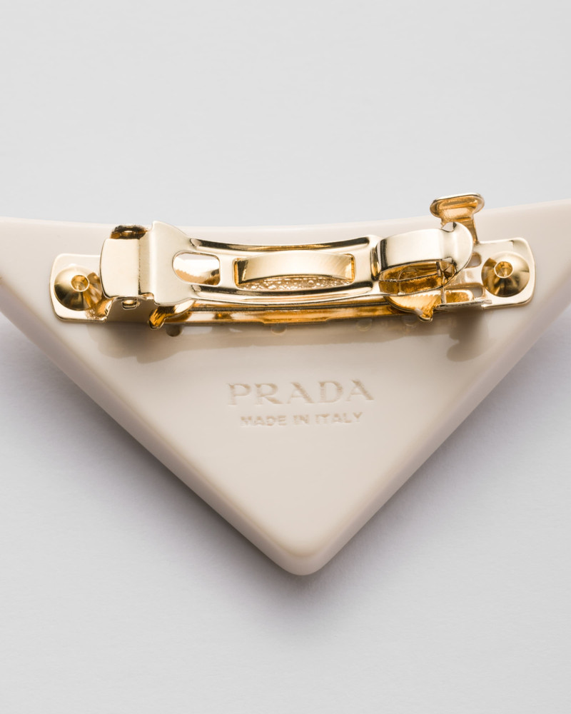 Prada Plexiglass hair clip outlook