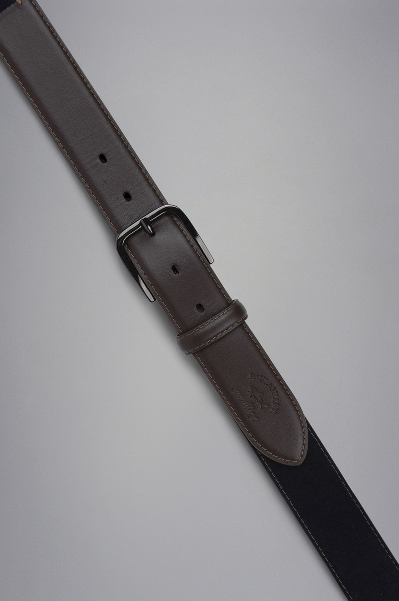 Paul & Shark WOVEN LEATHER BELT outlook