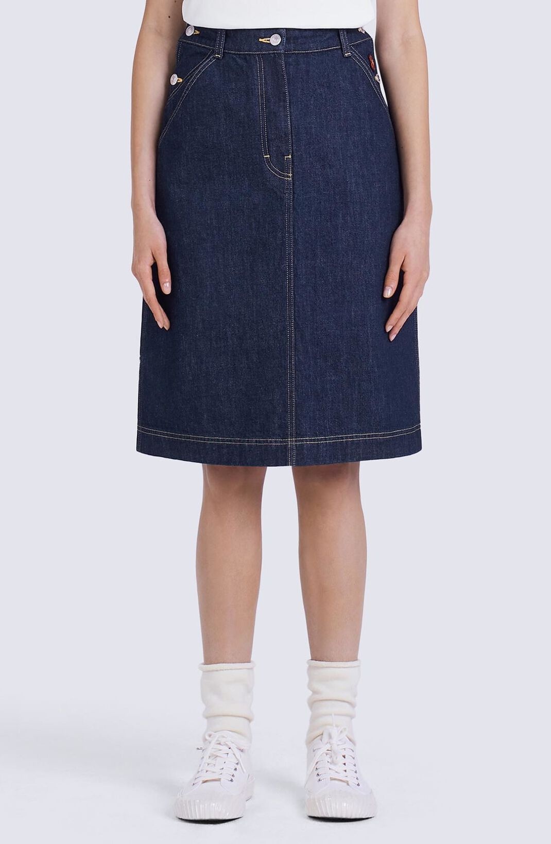 'BOKE FLOWER' denim skirt - 4