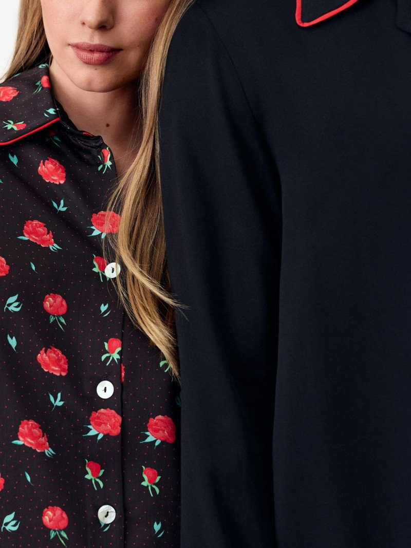 Pastelle Oversized Shirt in Poppies Print 3