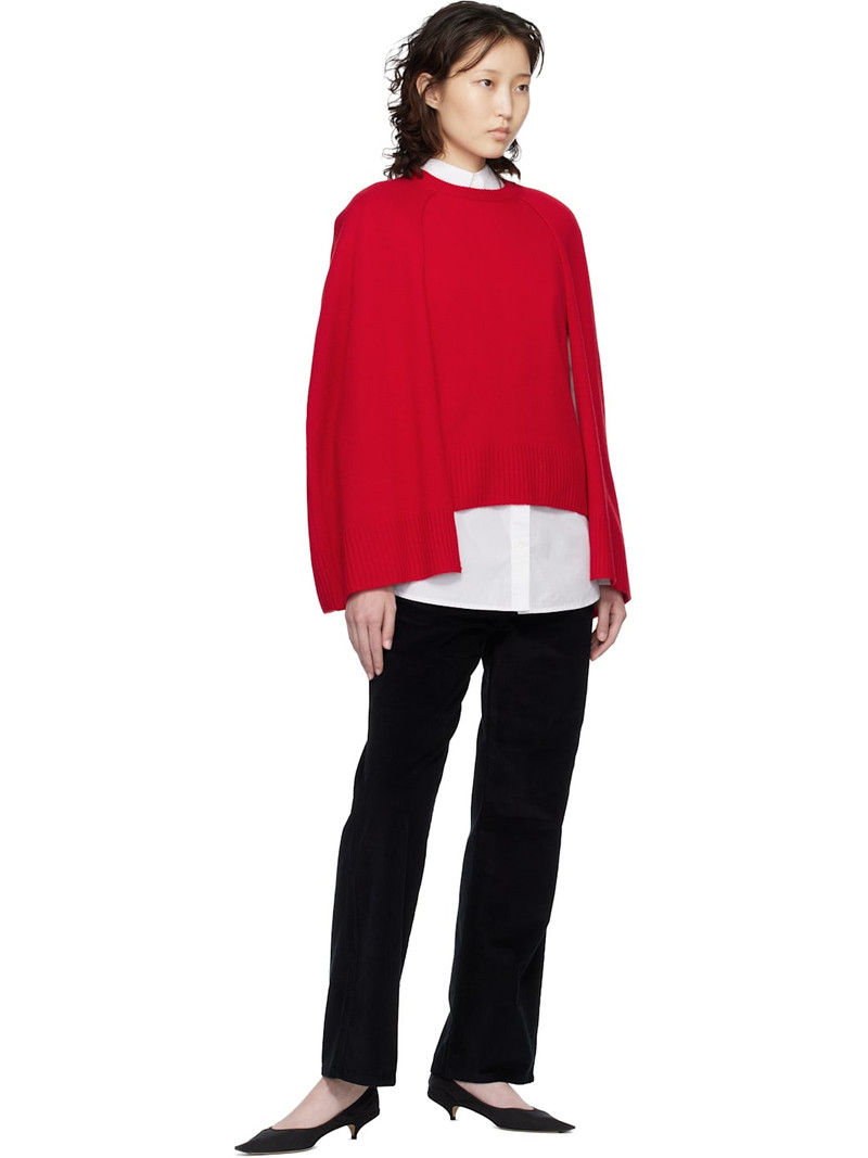 TOTEME Black Straight Cord Trousers outlook