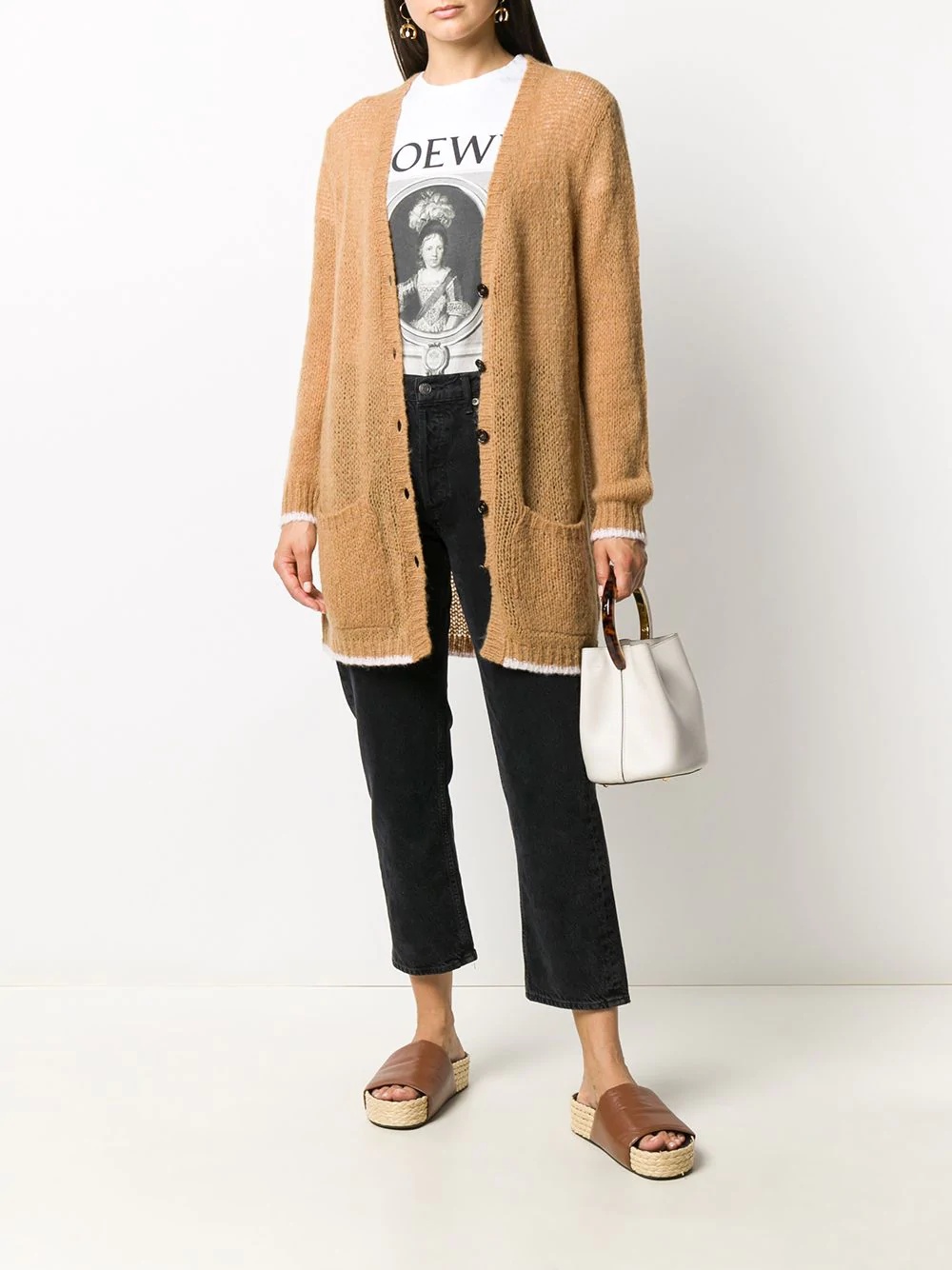 knitted long cardigan - 2