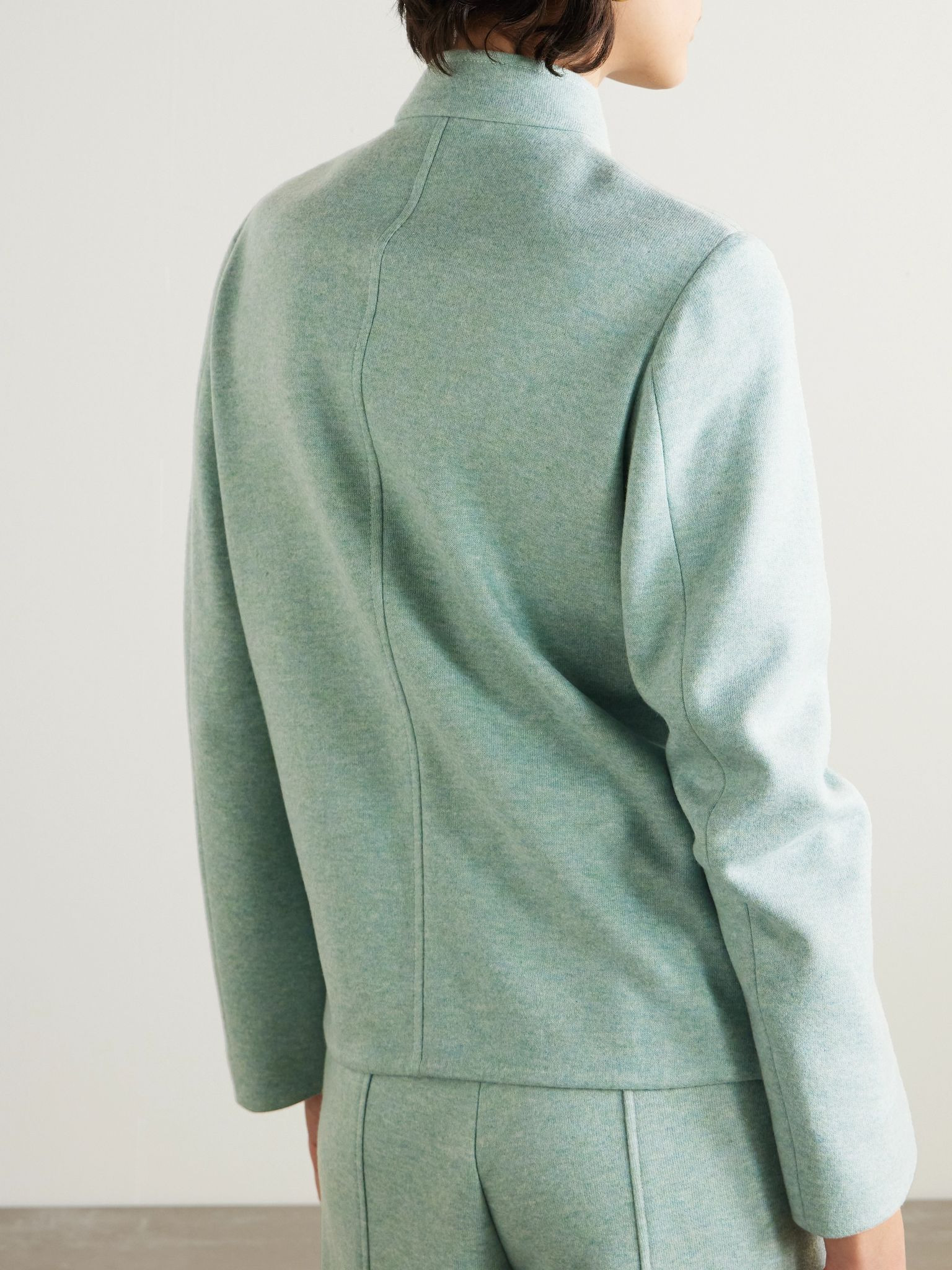 Mini Spagna cashmere-blend jacket Mint - 3