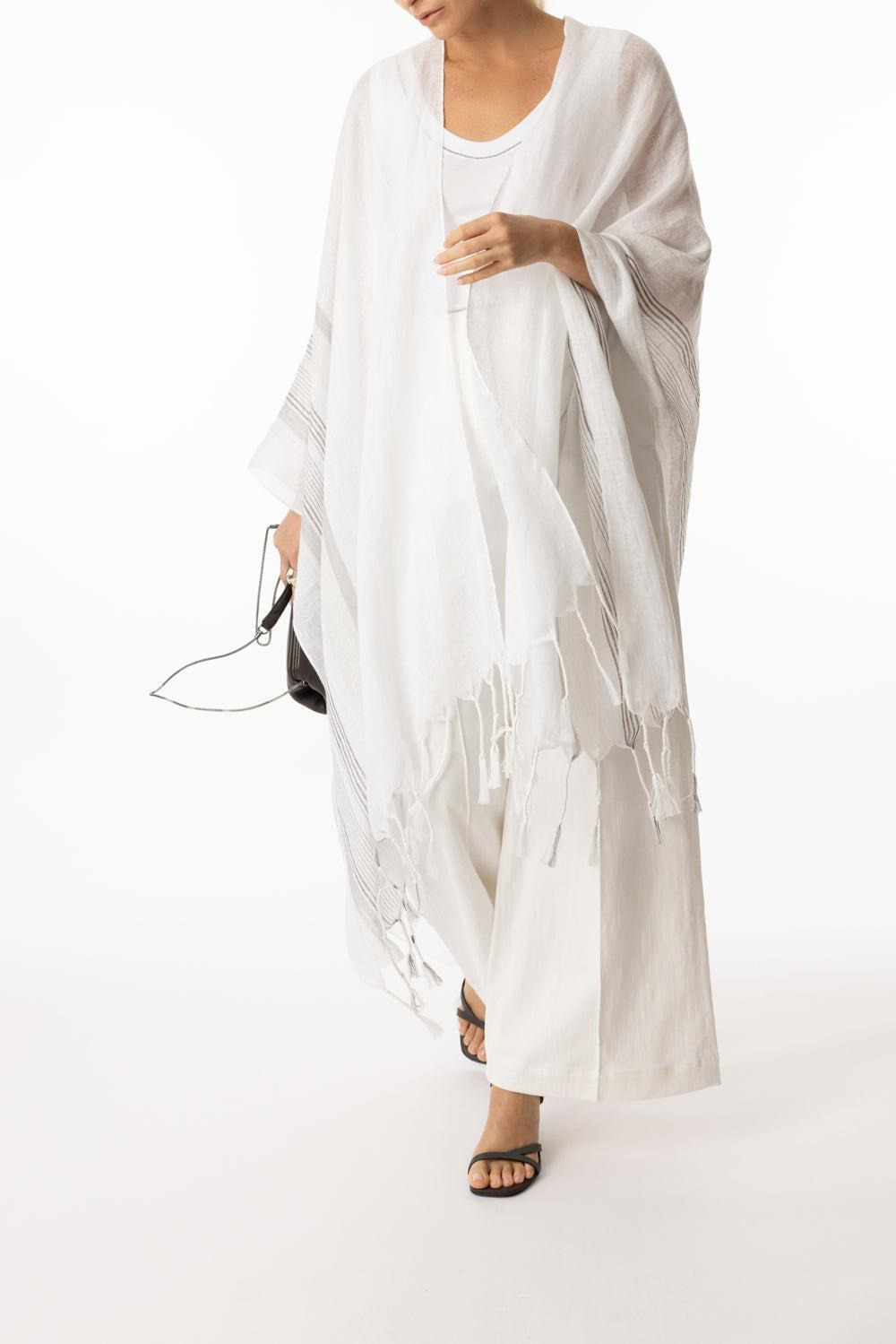 Long Lurex Poncho - 2