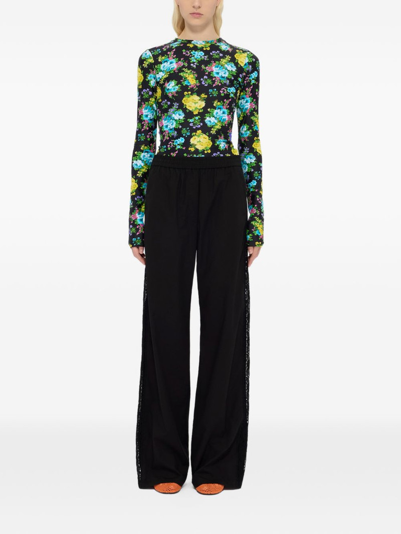 MSGM lace panel trousers outlook