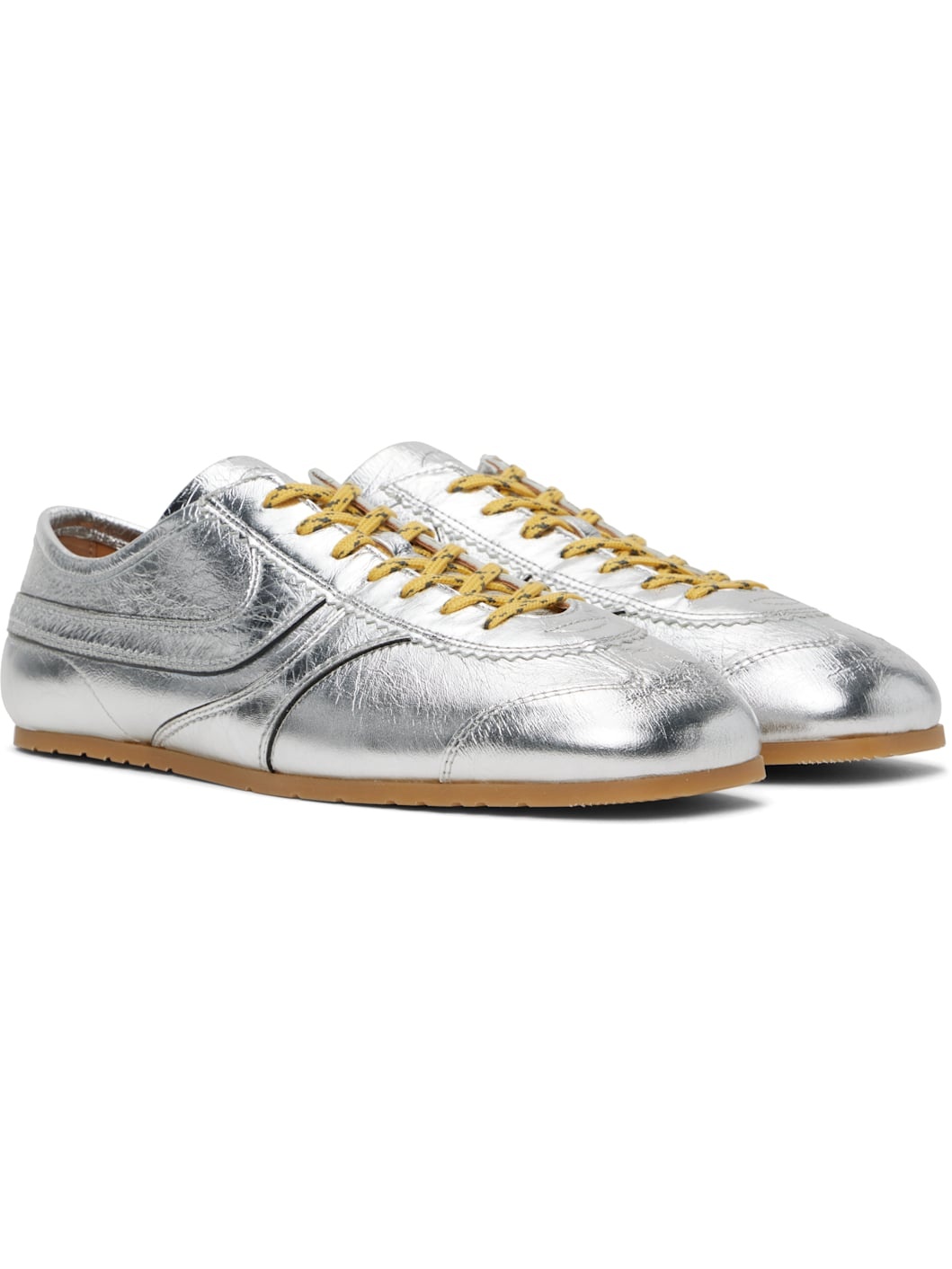 【Dries van noten】 パネル ロートップ◇スニーカー DRIES VAN NOTEN スネーク風レザー スニーカー パネルデザイン