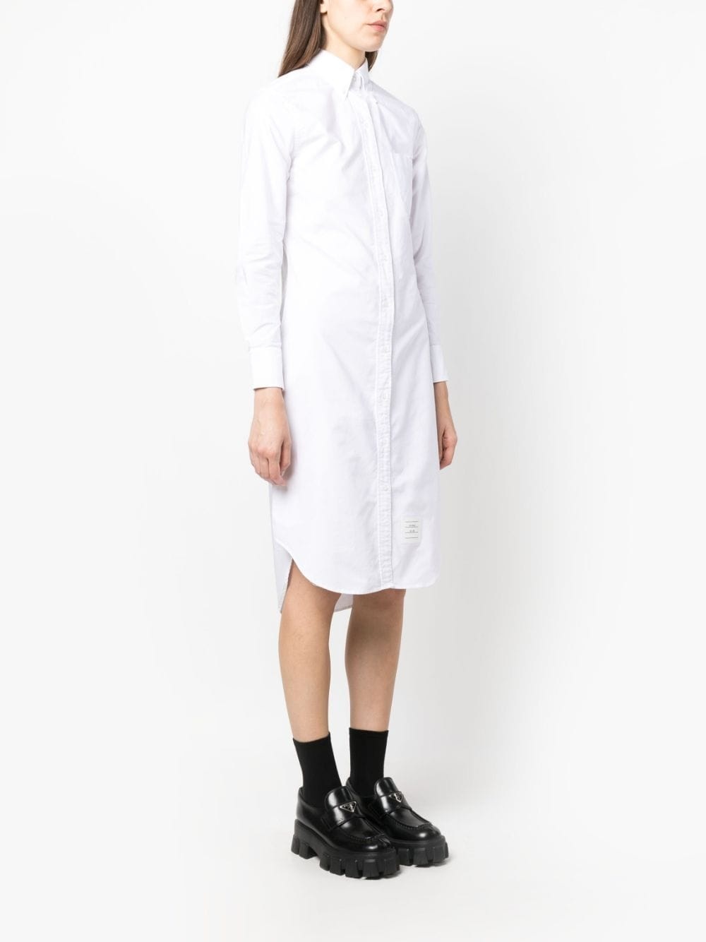 cotton shirt dress - 3