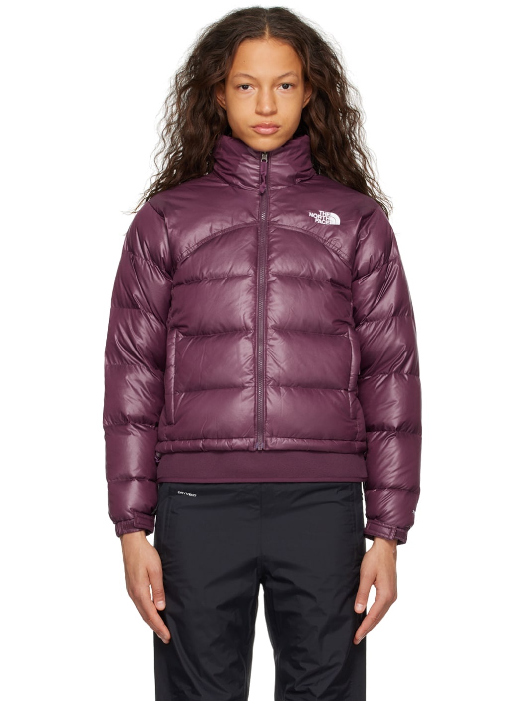 Purple 2000 Retro Nuptse Down Jacket - 1