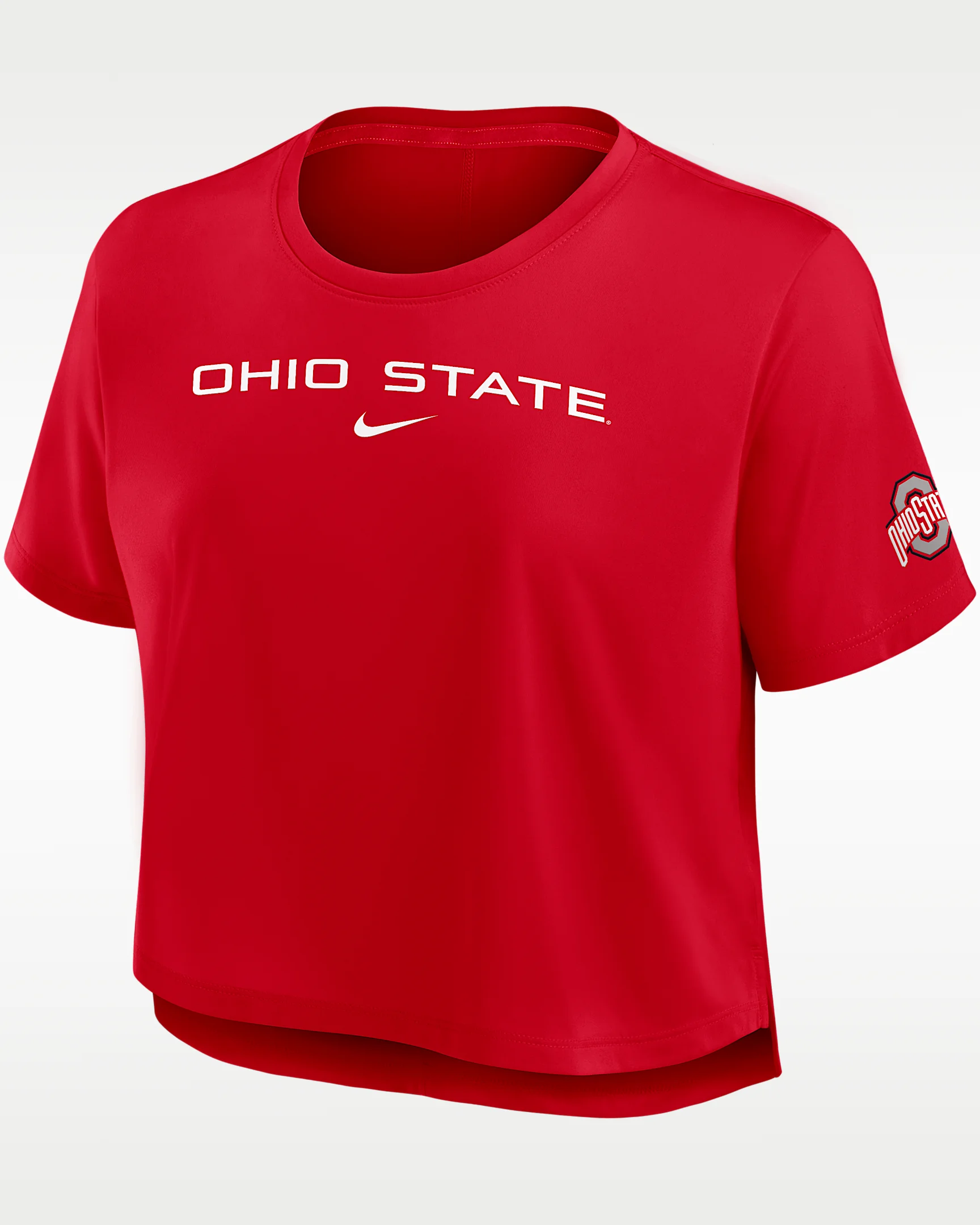 Ohio State Premium Performance Women's Nike Dri-FIT Cropped Top - 1