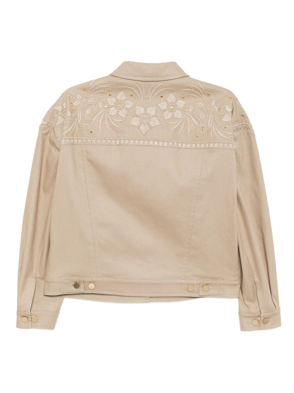 embroidered gabardine jacket - 2