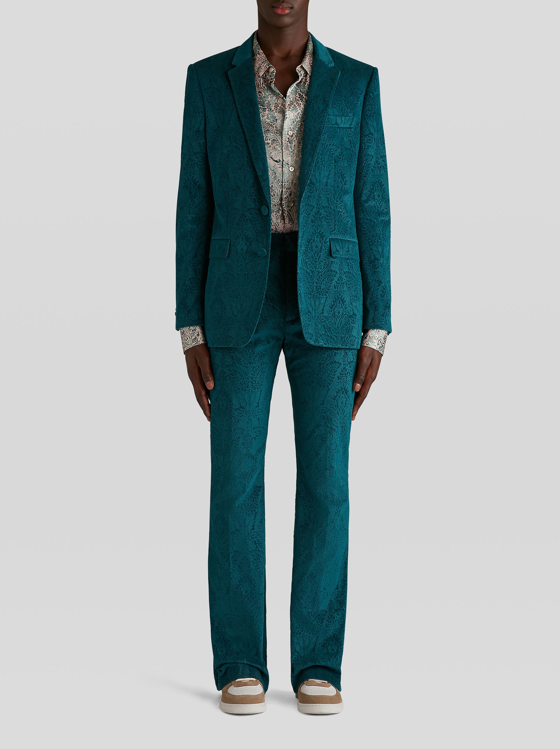 PAISLEY VELVET TROUSERS - 3