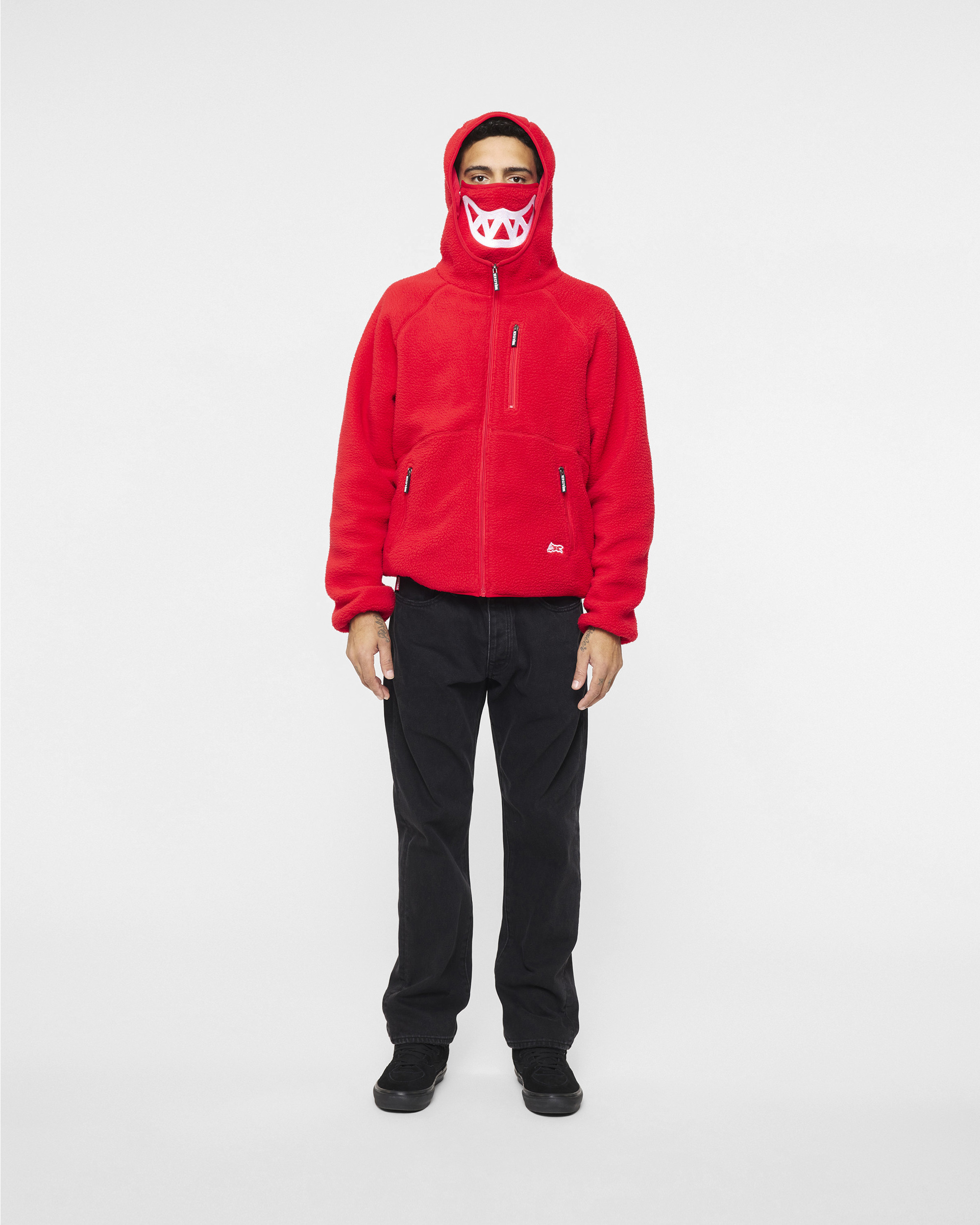 GRIN ZIP FRONT HOODIE - 4