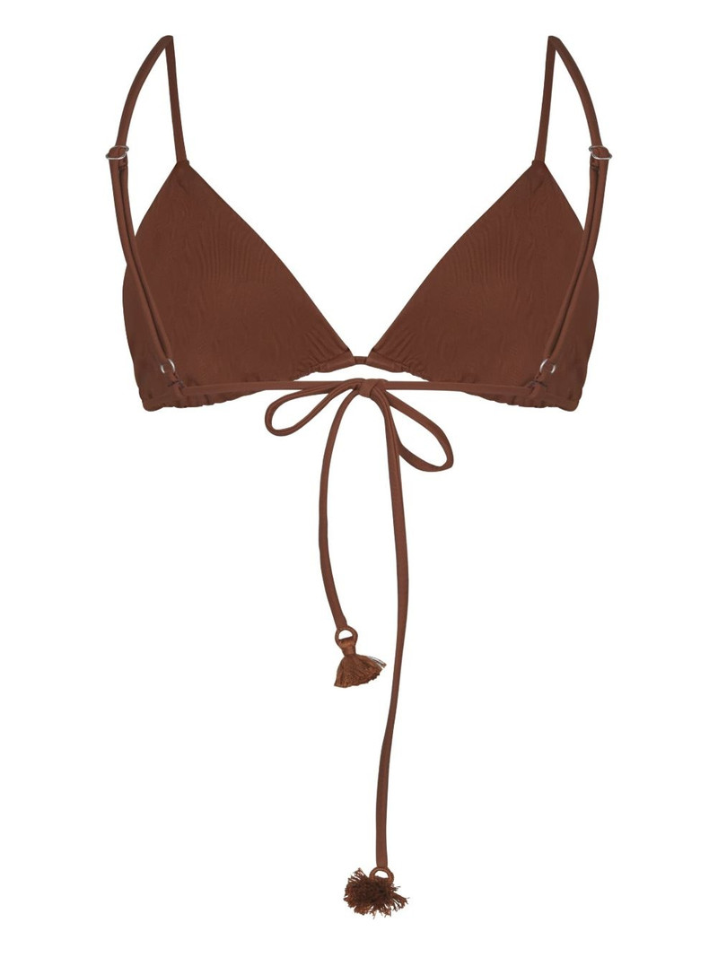 Johanna Ortiz rope-embroidered bikini top outlook