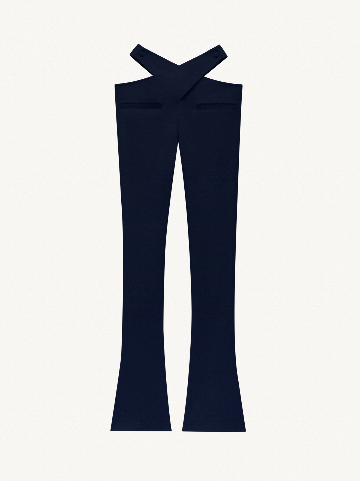 CRISS CROSS BOOTCUT TROUSERS - 1
