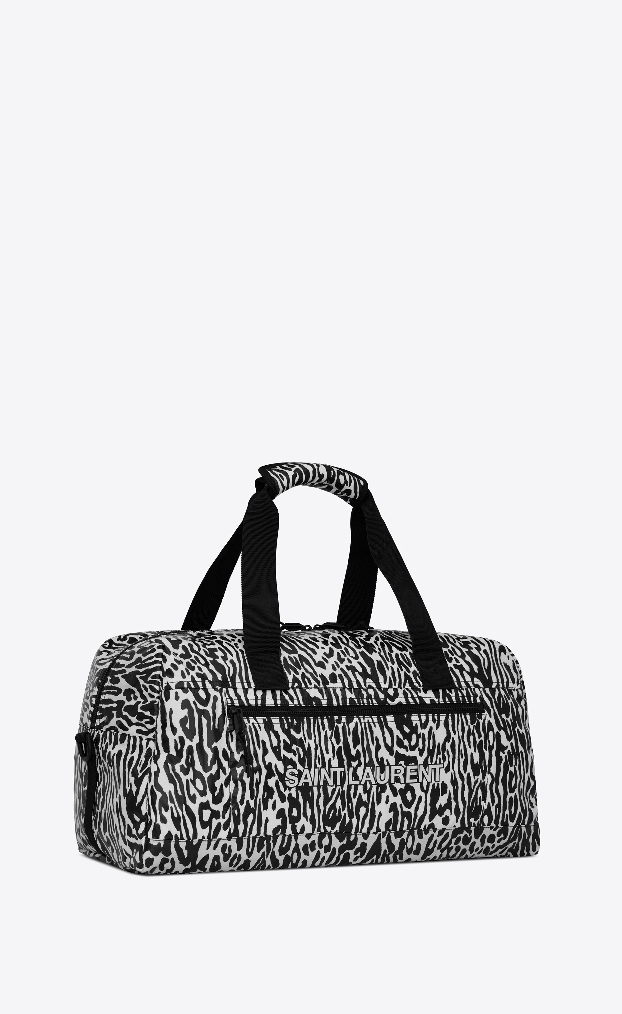 nuxx duffle bag in leopard print nylon - 4