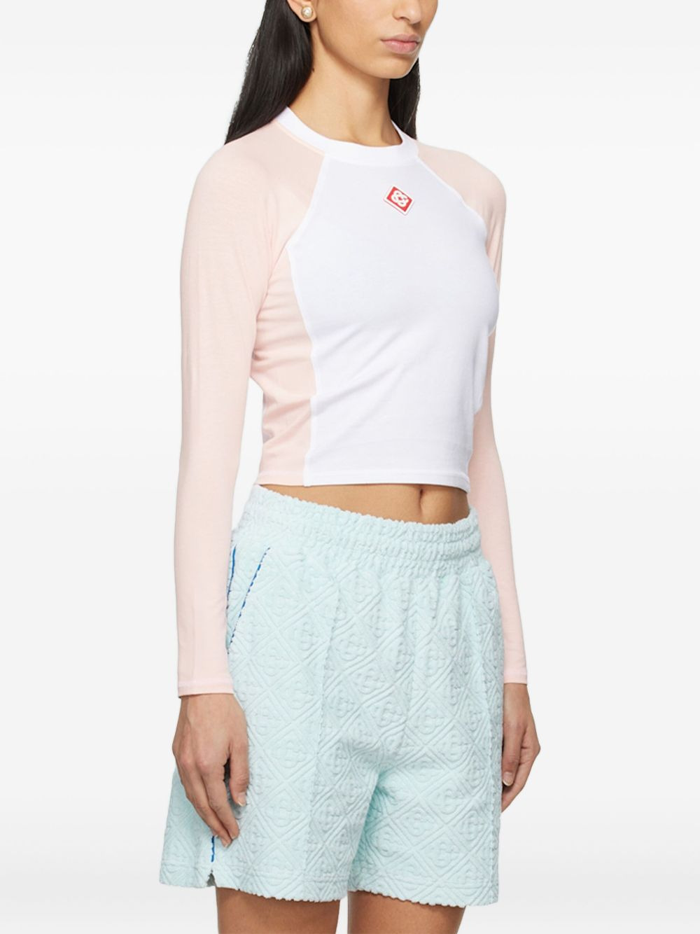logo-patch raglan-sleeve top - 4