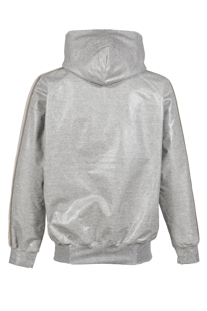 NEEDLES ZIPPED TRACK HOODY - COTTON JERSEY / COATING (EXCLUSIVE) / GRY outlook