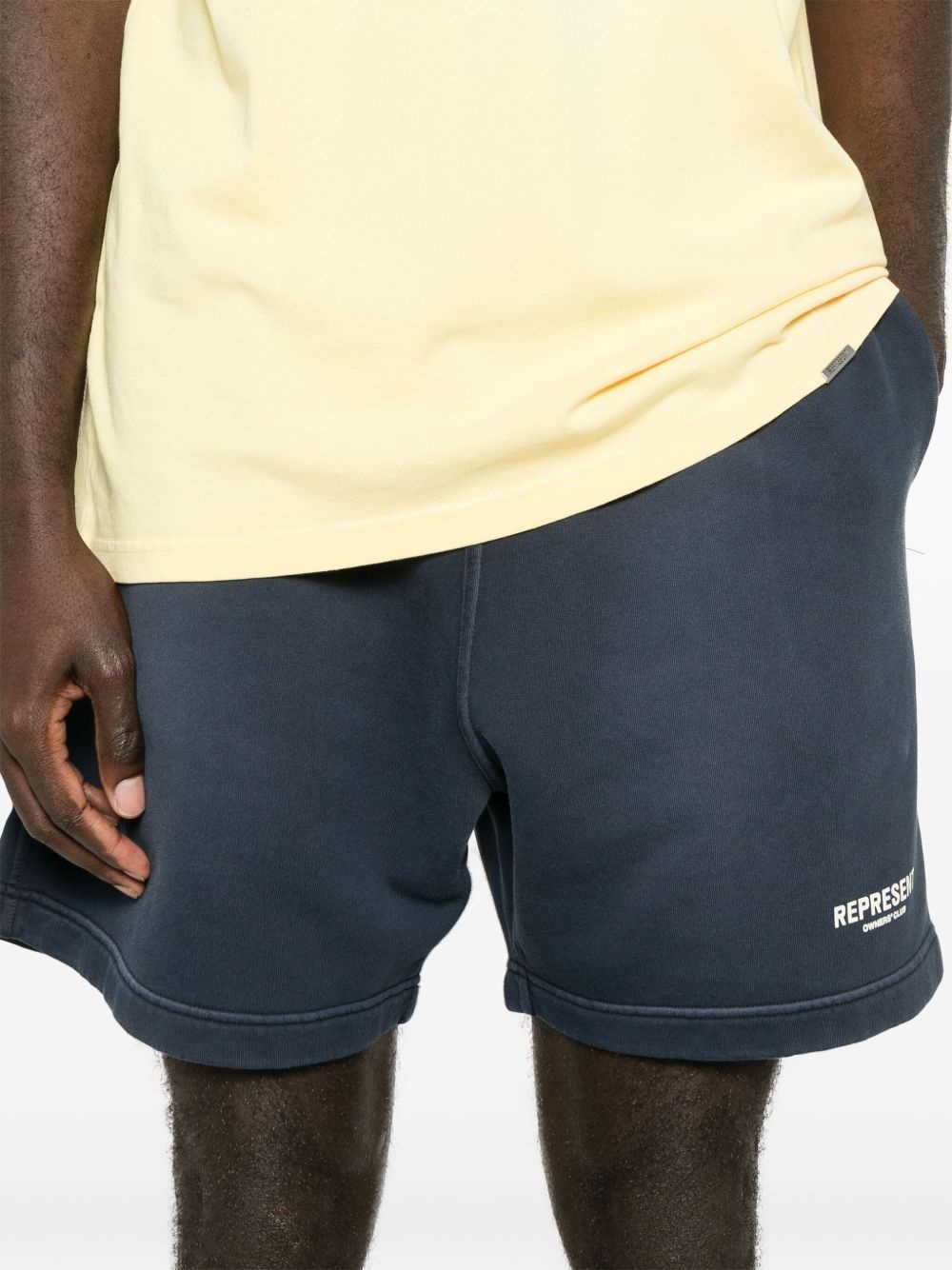 logo-print track shorts - 5