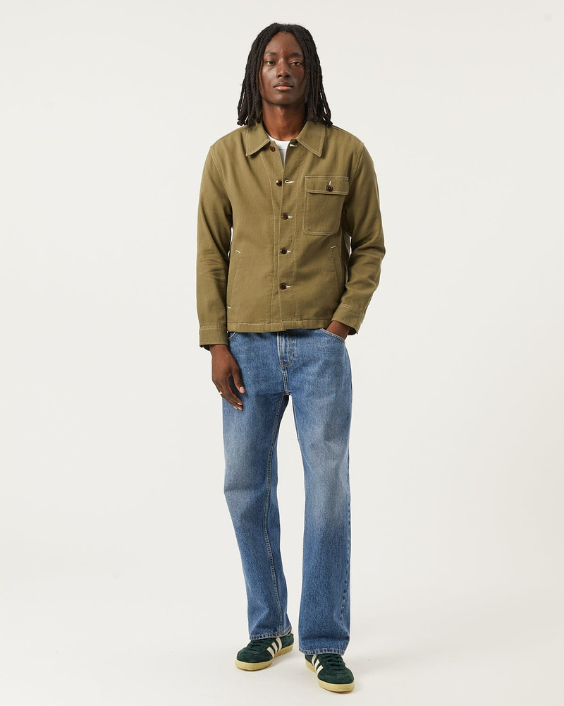 Corridor BEDFORD CORD MILITARY JACKET - OLIVE outlook