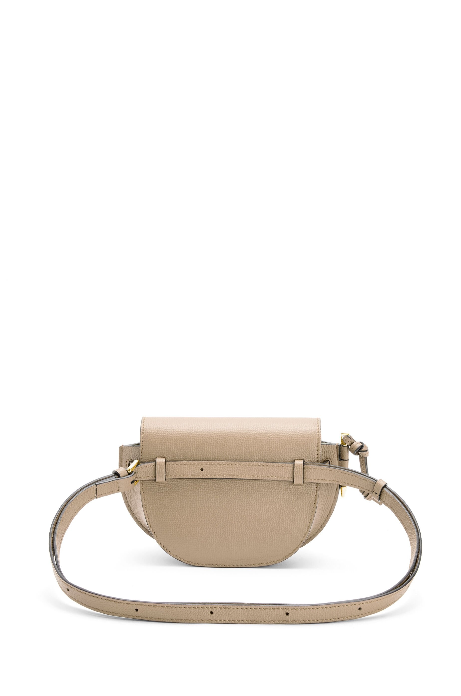 Mini Gate dual bag in pebble grain calfskin - 12