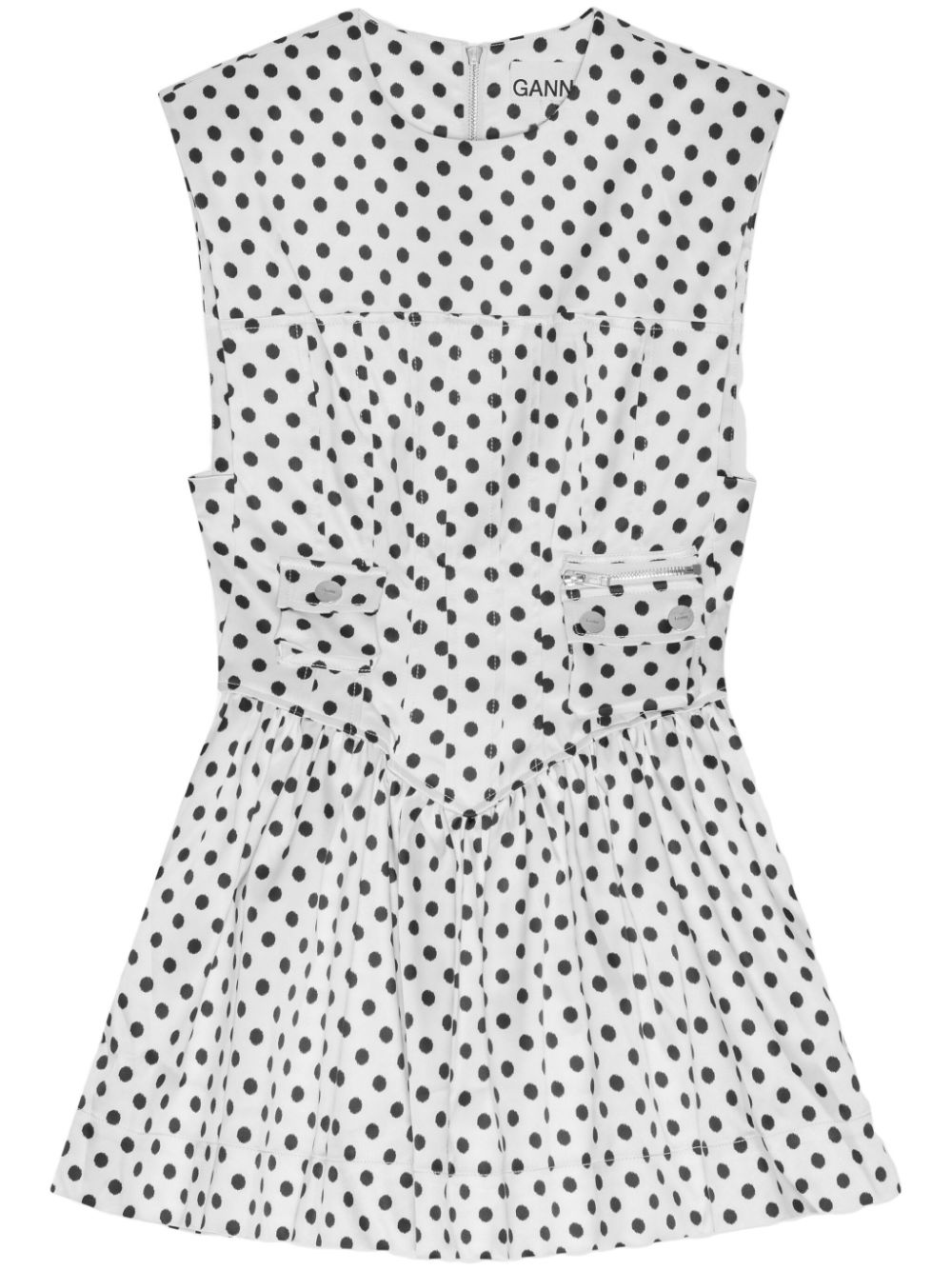 polka dot-print mini dress - 1