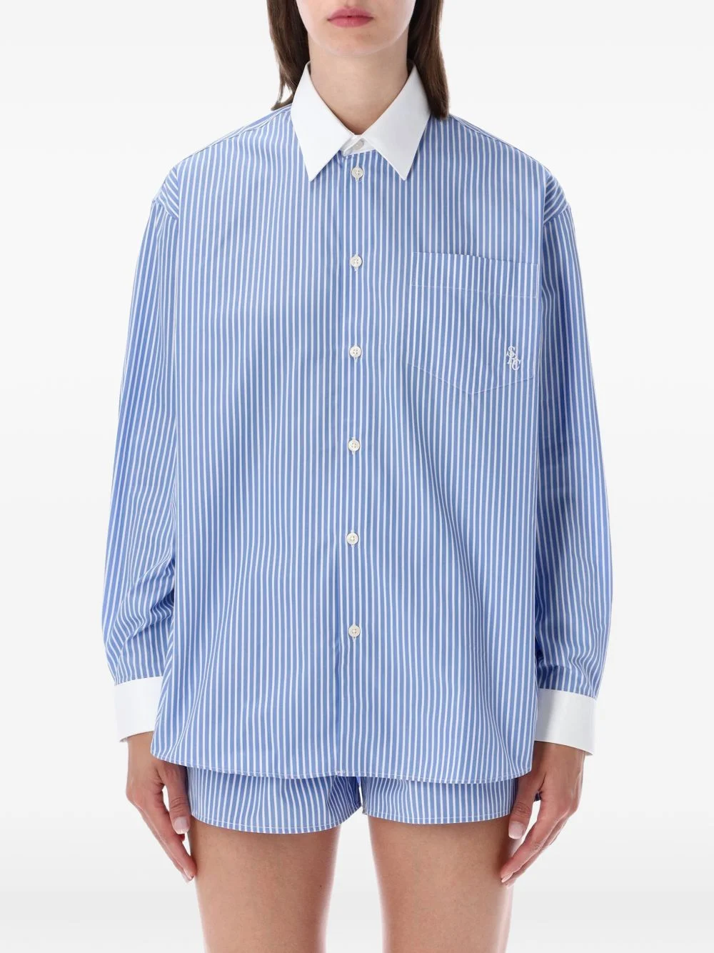 cotton striped shirt - 1