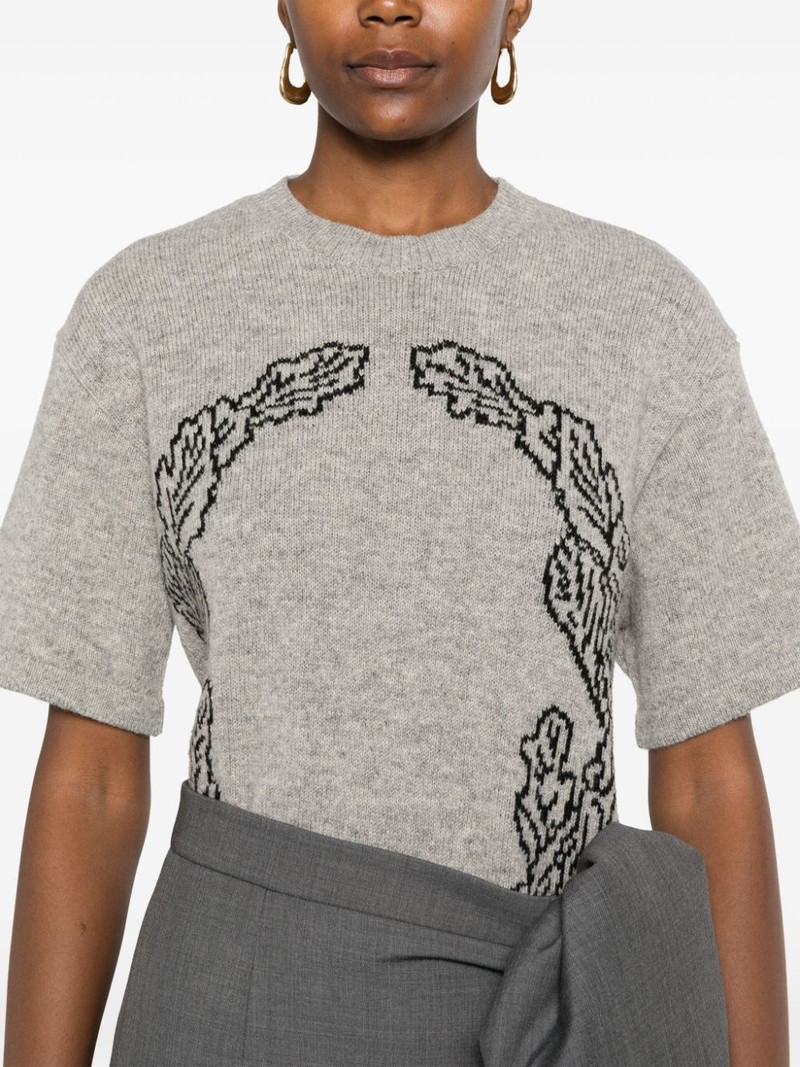 logo-intarsia knitted top 5