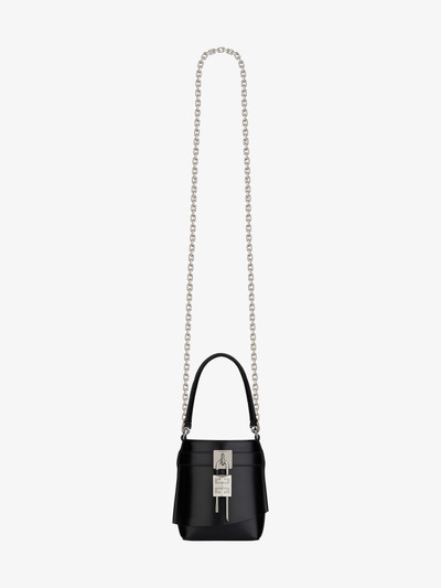 Givenchy MICRO SHARK LOCK BUCKET BAG IN BOX LEATHER outlook