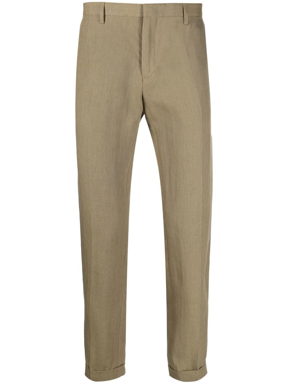 pressed-crease four-pocket tailored trousers - 1