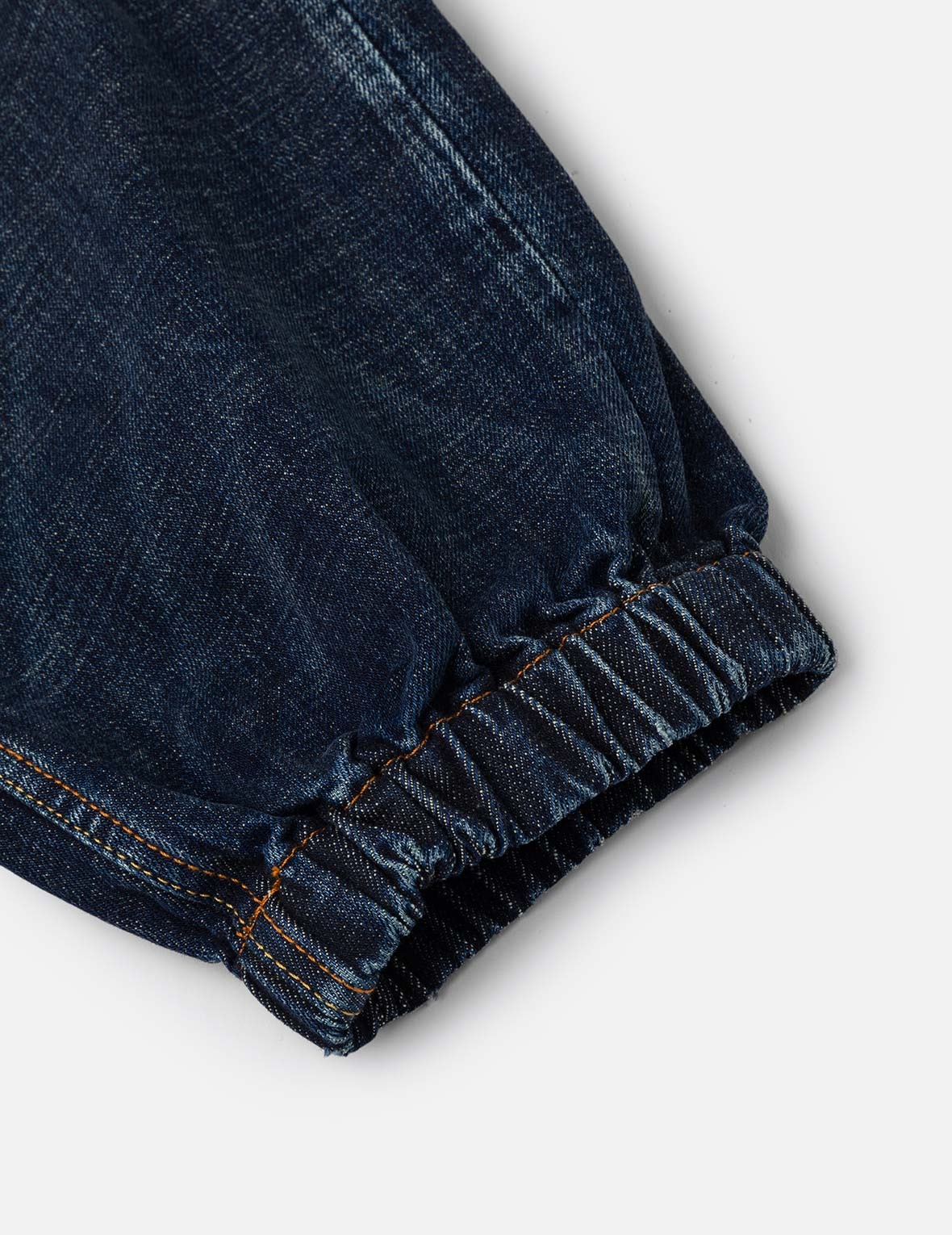 Graffiti-Style Seagull and Logo Print Straight Fit Denim Joggers - 11