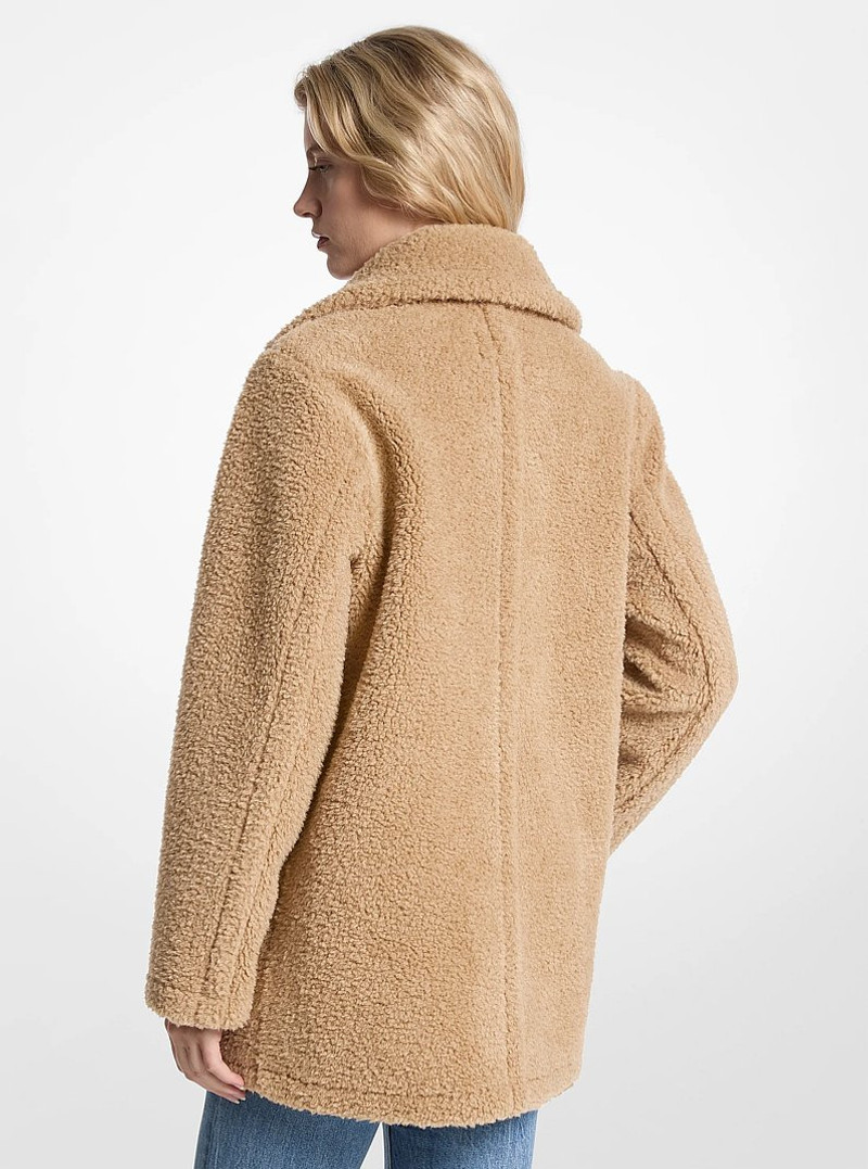 MICHAEL KORS Faux Fur Teddy Coat outlook