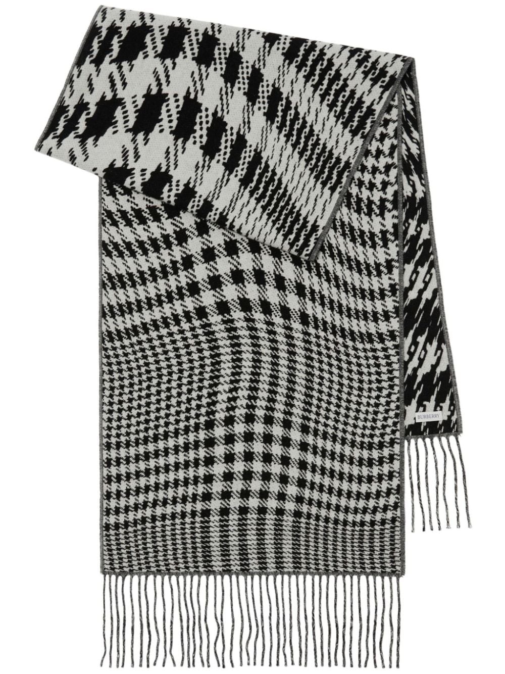 Warped houndstooth scarf - 1