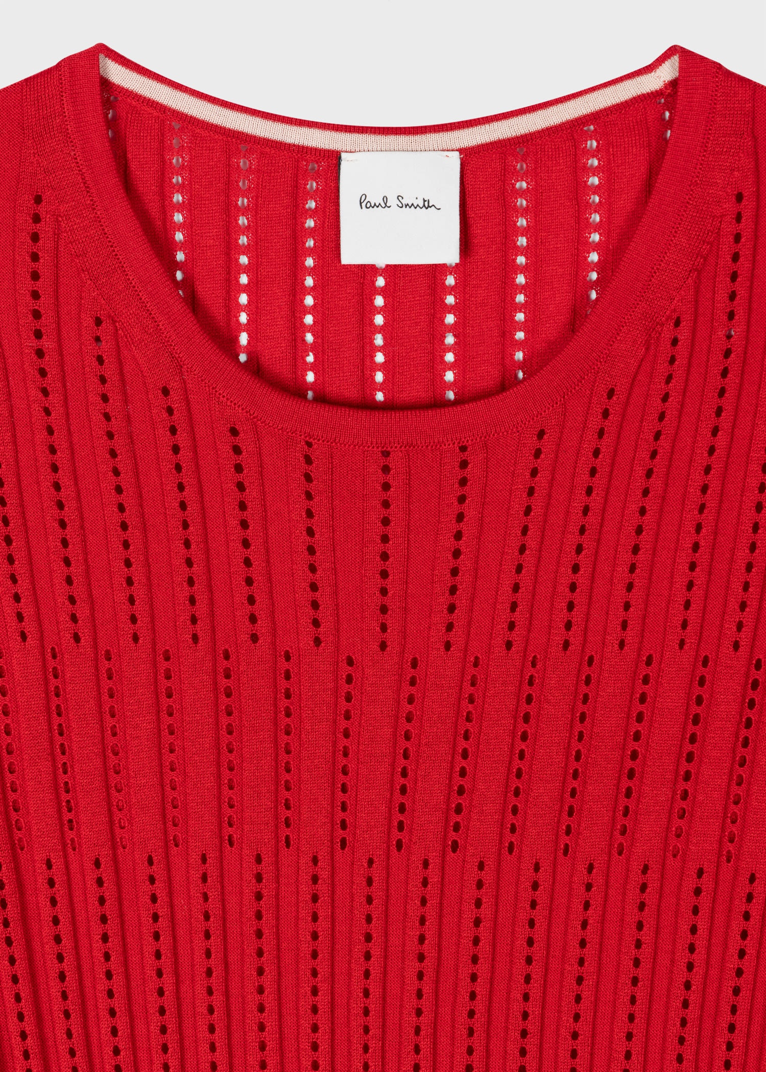 Red Knitted Long Sleeve Top - 2