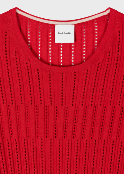 Paul Smith Red Knitted Long Sleeve Top outlook